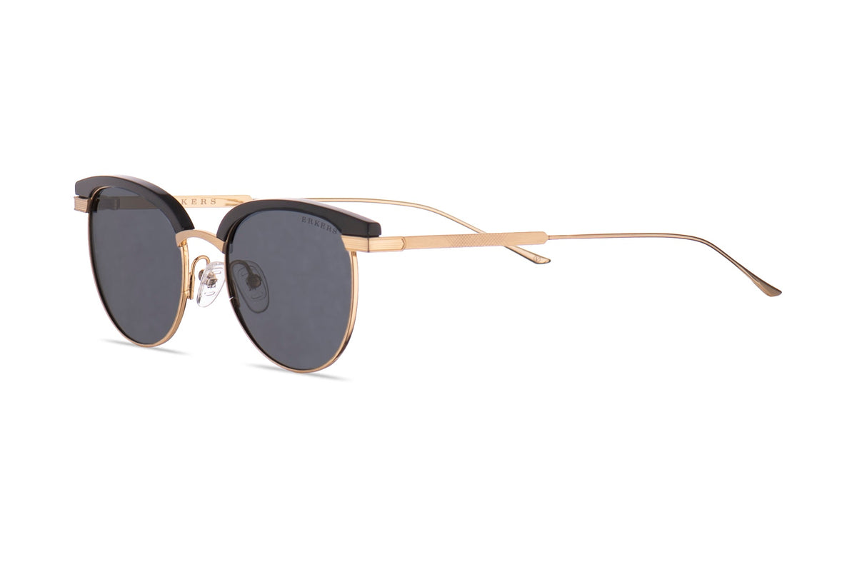 Erkers Gold and Brown Sunglasses Classic Sunglasses | Erker main image 3